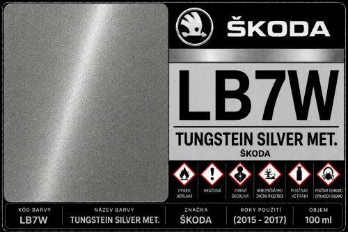LB7W  Tungstein Silver met. Skoda (2015-2017)  100 ml