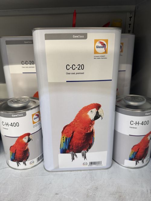 GLASURIT: C-C-20 BEZBARVÝ LAK 4L + C-H-400 TUŽIDLO 1L