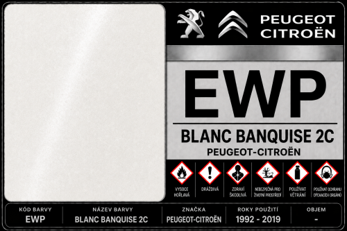 EWP BLANC BANQUISE 2C PEUGEOT (1992 - 2019) 100ml