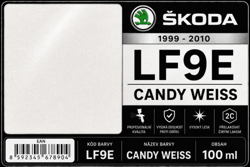 Candy weiss LF9E Škoda, 100 ml