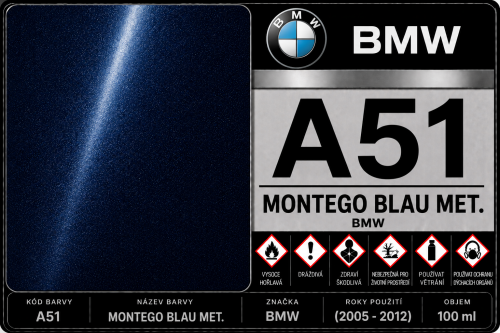 A51 MONTEGO BLAU MET. BMW (2005 - 2012) 100 ml