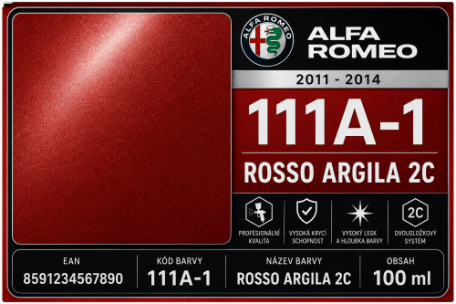 111A-1 ROSSO ARGILA 2C ALFA ROMEO 2011 - 2014 100ml