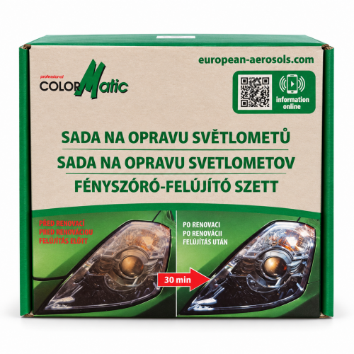 Sada na renovaci světlometů