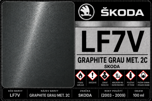 LF7V GRAPHITE GRAU MET. 2C SKODA (2003 - 2009)