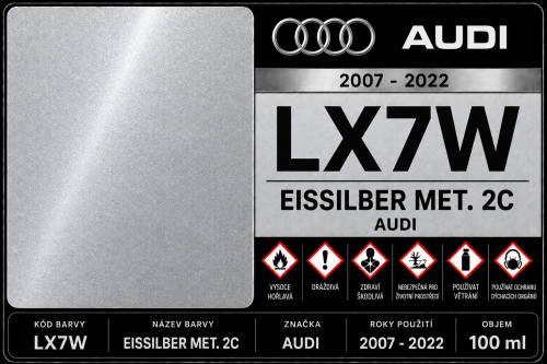 LX7W EISSILBER MET. 2C AUDI 2007 - 2022