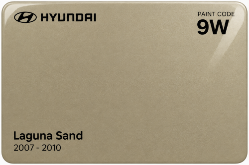 9W Laguna Sand, Hyundai 2007-2010 Barva do pistole 100 ml