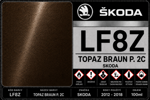 LF8Z TOPAZ BRAUN P. 2C SKODA (2012 - 2018) 100 ml