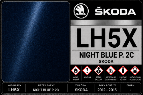 LH5X NIGHT BLUE P. 2C SKODA (2012 - 2015) 100 ml