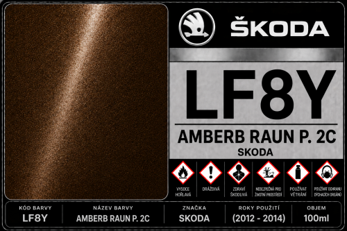 LF8Y AMBERB RAUN P. 2C SKODA (2012 - 2014) 100 ml