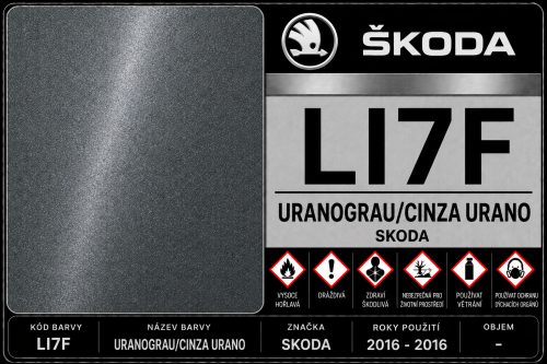 LI7F URANOGRAU/CINZA URANO SKODA (2016 - 2016) 100ml