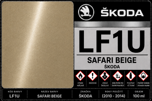 LF1U Safari Beige Škoda (2010-2014) 100 ml