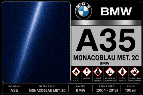 A35 MONACOBLAU MET. 2C BMW (2004 - 2012) 100 ml