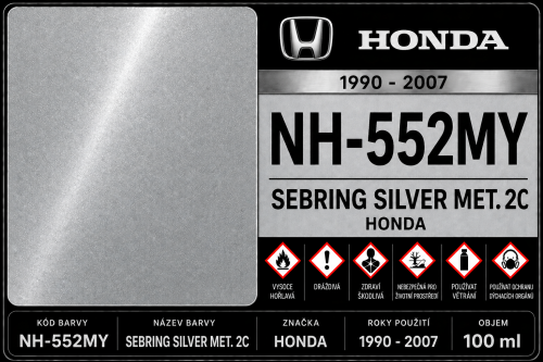 NH-552MY SEBRING SILVER MET. 2C HONDA 1990 - 2007 100ML